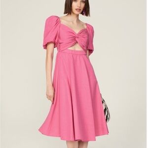 Kate Spade Pink Puff Sleeve Dress